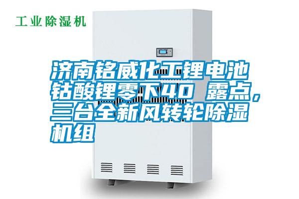 濟南銘威化工鋰電池鈷酸鋰零下40℃露點，三臺全新風轉(zhuǎn)輪除濕機組