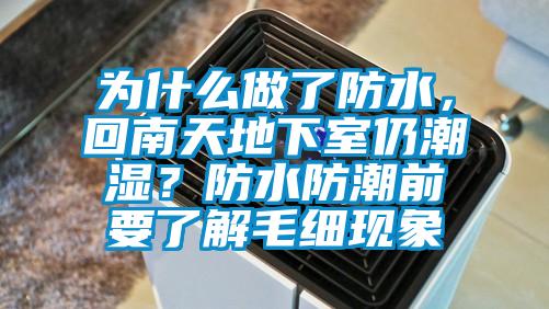 為什么做了防水，回南天地下室仍潮濕？防水防潮前要了解毛細現(xiàn)象