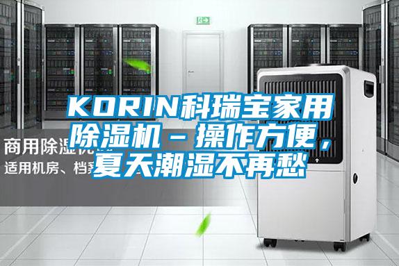 KORIN科瑞寶家用除濕機–操作方便，夏天潮濕不再愁