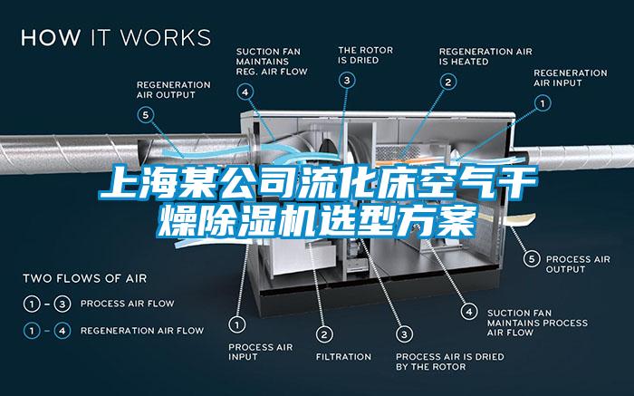 上海某公司流化床空氣干燥除濕機選型方案