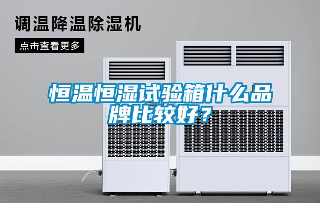 恒溫恒濕試驗(yàn)箱什么品牌比較好？