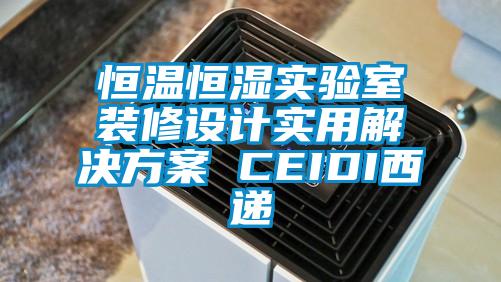 恒溫恒濕實(shí)驗(yàn)室裝修設(shè)計(jì)實(shí)用解決方案 CEIDI西遞