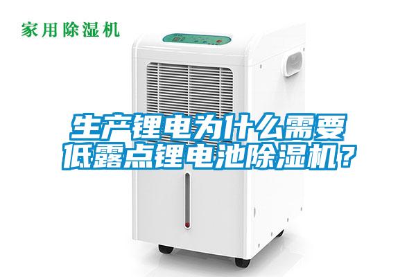 生產(chǎn)鋰電為什么需要低露點鋰電池除濕機？