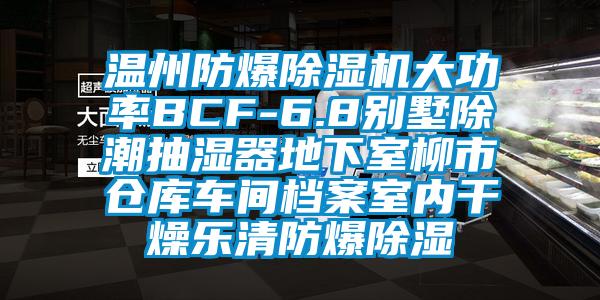 溫州防爆除濕機(jī)大功率BCF-6.8別墅除潮抽濕器地下室柳市倉(cāng)庫(kù)車間檔案室內(nèi)干燥樂清防爆除濕