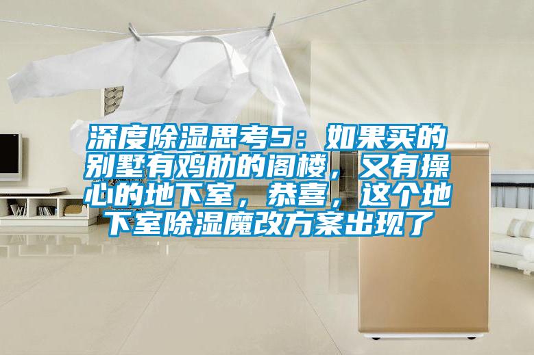 深度除濕思考5：如果買的別墅有雞肋的閣樓，又有操心的地下室，恭喜，這個(gè)地下室除濕魔改方案出現(xiàn)了