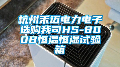 杭州禾邁電力電子選購我司HS-800B恒溫恒濕試驗箱