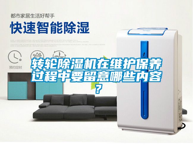 轉輪除濕機在維護保養(yǎng)過程中要留意哪些內(nèi)容？